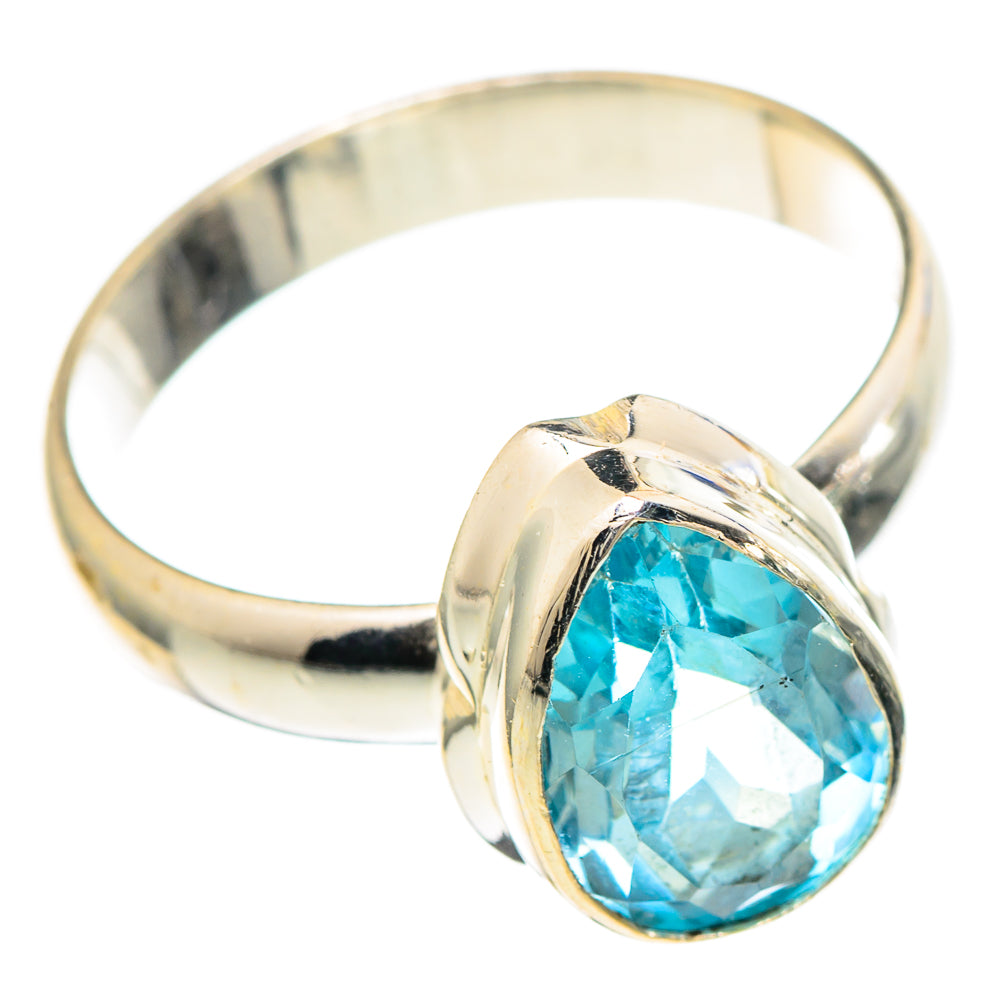 Blue Topaz Rings handcrafted by Anasilvercos - RING99366
