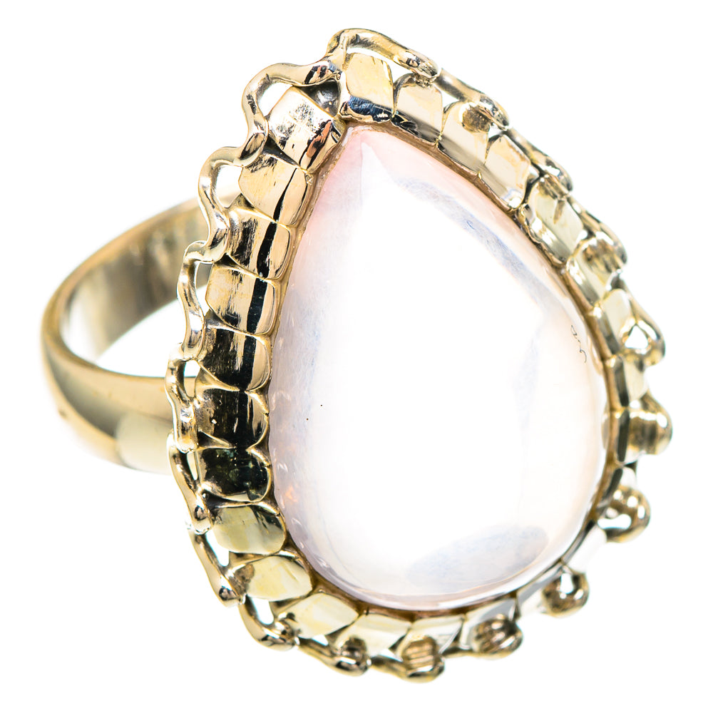 Rose Quartz Rings handcrafted by Anasilvercos - RING99375