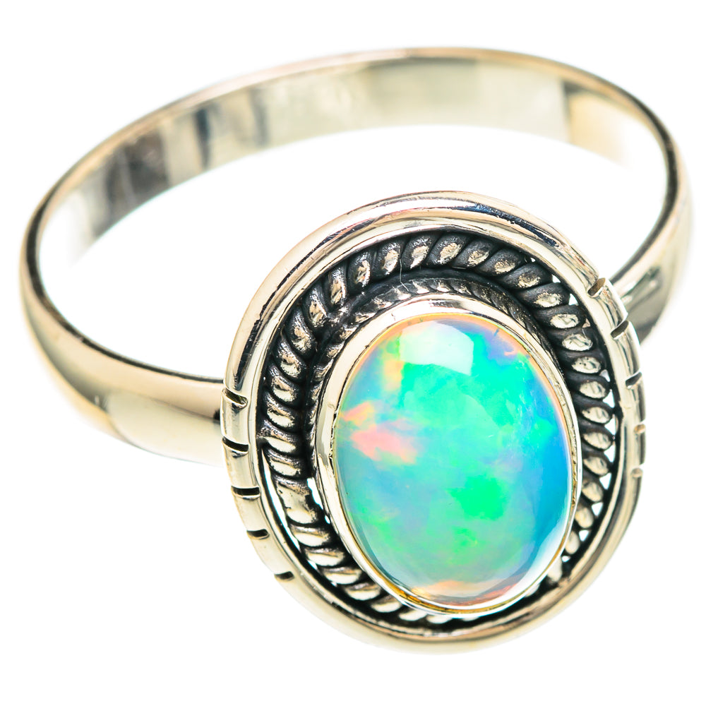 Ethiopian Opal Rings handcrafted by Anasilvercos - RING99395