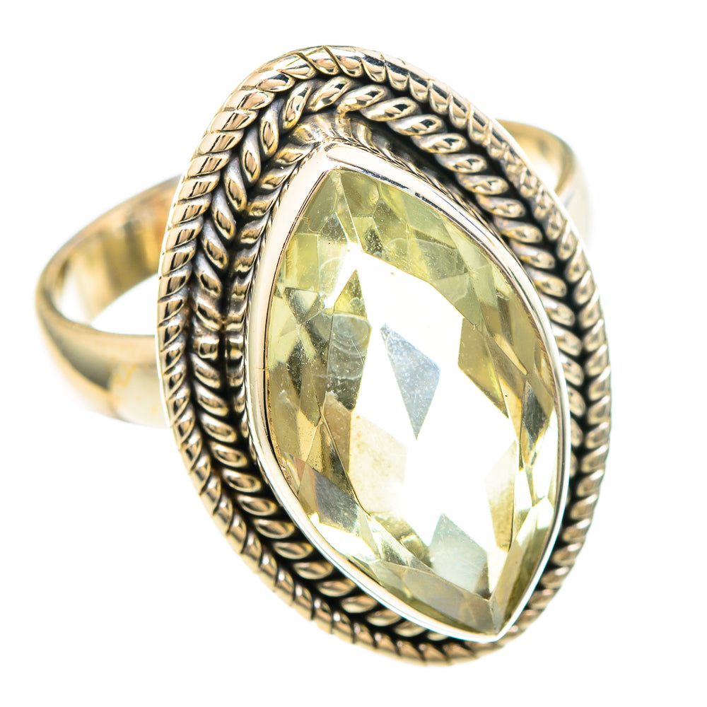 Green Amethyst Rings handcrafted by Anasilvercos - RING99407
