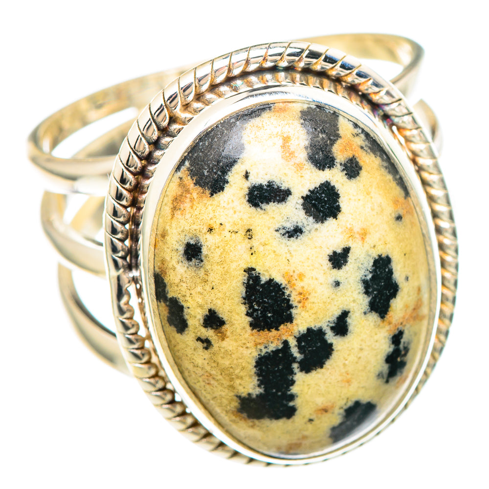Dalmatian Jasper Rings handcrafted by Anasilvercos - RING99410