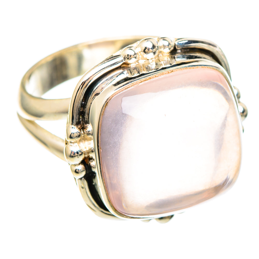 Rose Quartz Rings handcrafted by Anasilvercos - RING99417