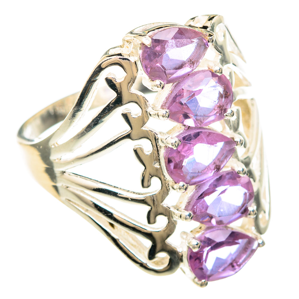 Color Change Alexandrite (lab.) Rings handcrafted by Anasilvercos - RING99422