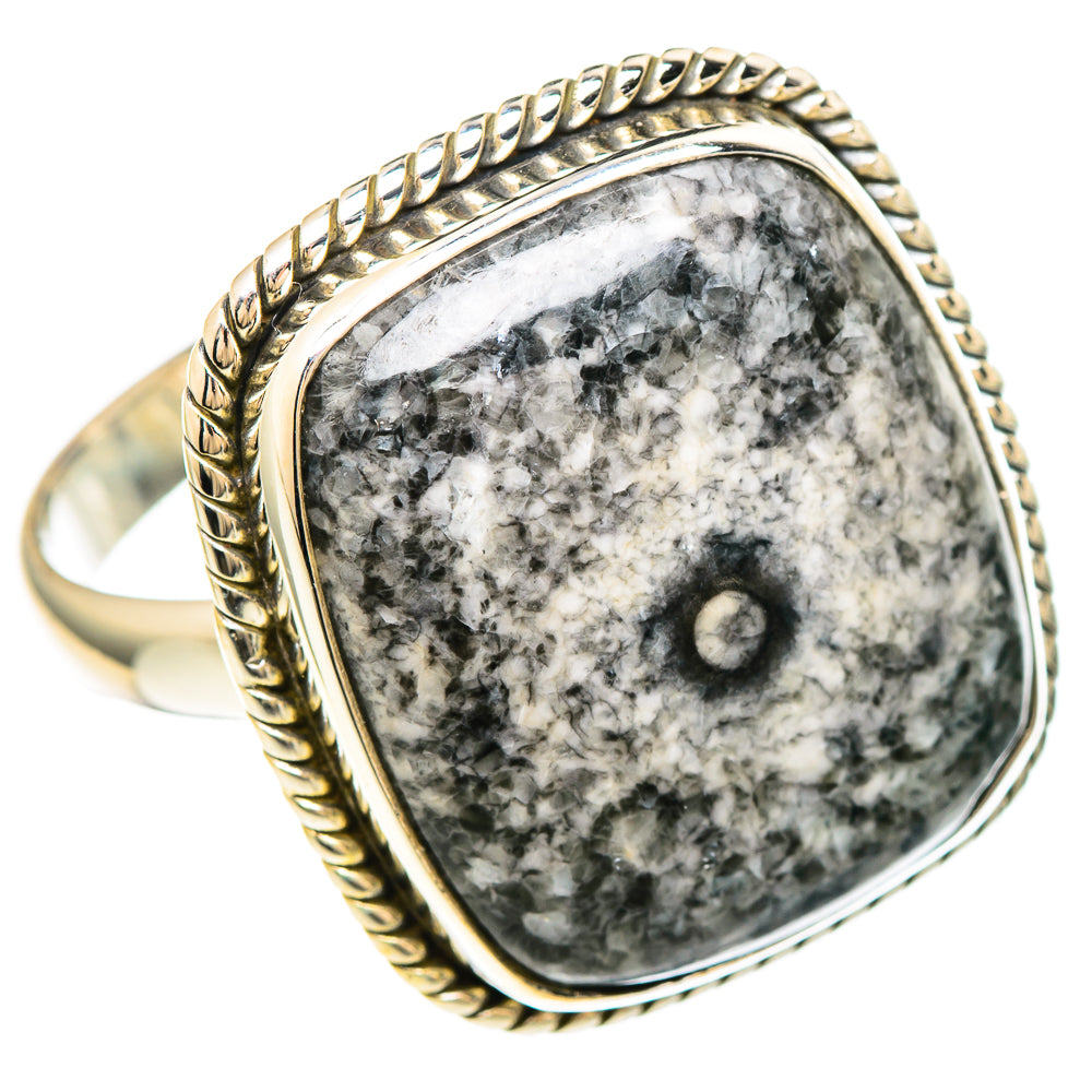Moroccan Goniatite Fossil Rings handcrafted by Anasilvercos - RING99455 - Photo 2