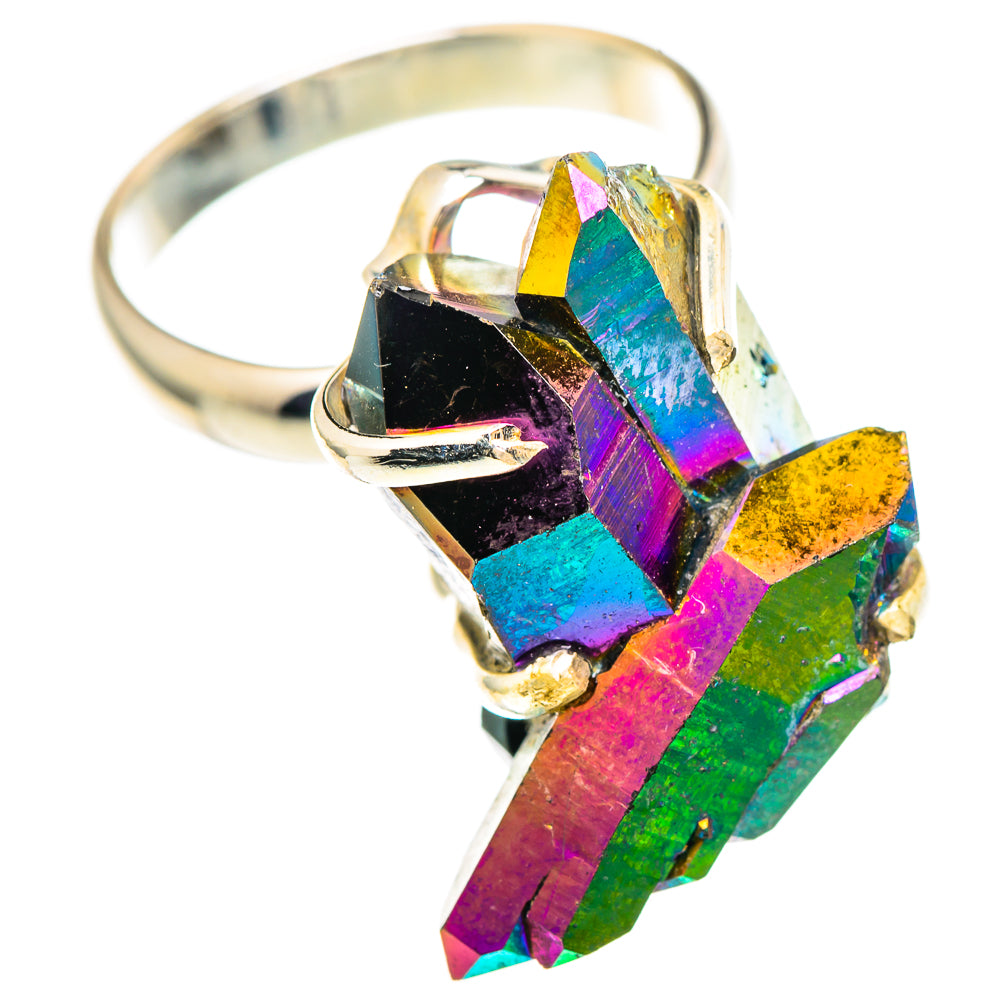 Titanium Sunshine Druzy Rings handcrafted by Anasilvercos - RING99459