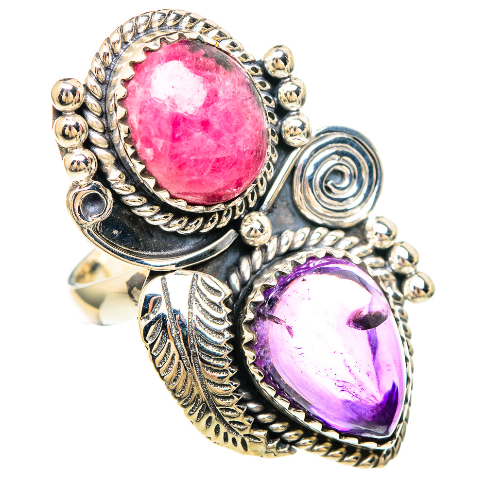 Rhodonite Rings handcrafted by Anasilvercos - RING99460