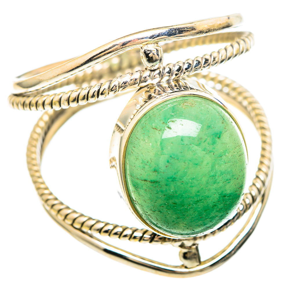 Green Aventurine Rings handcrafted by Anasilvercos - RING99478