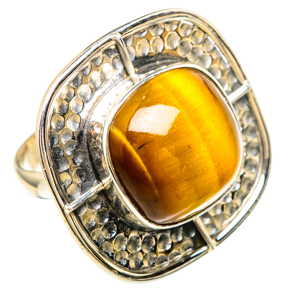 Tiger Eye Rings handcrafted by Anasilvercos - RING99485 - Photo 2