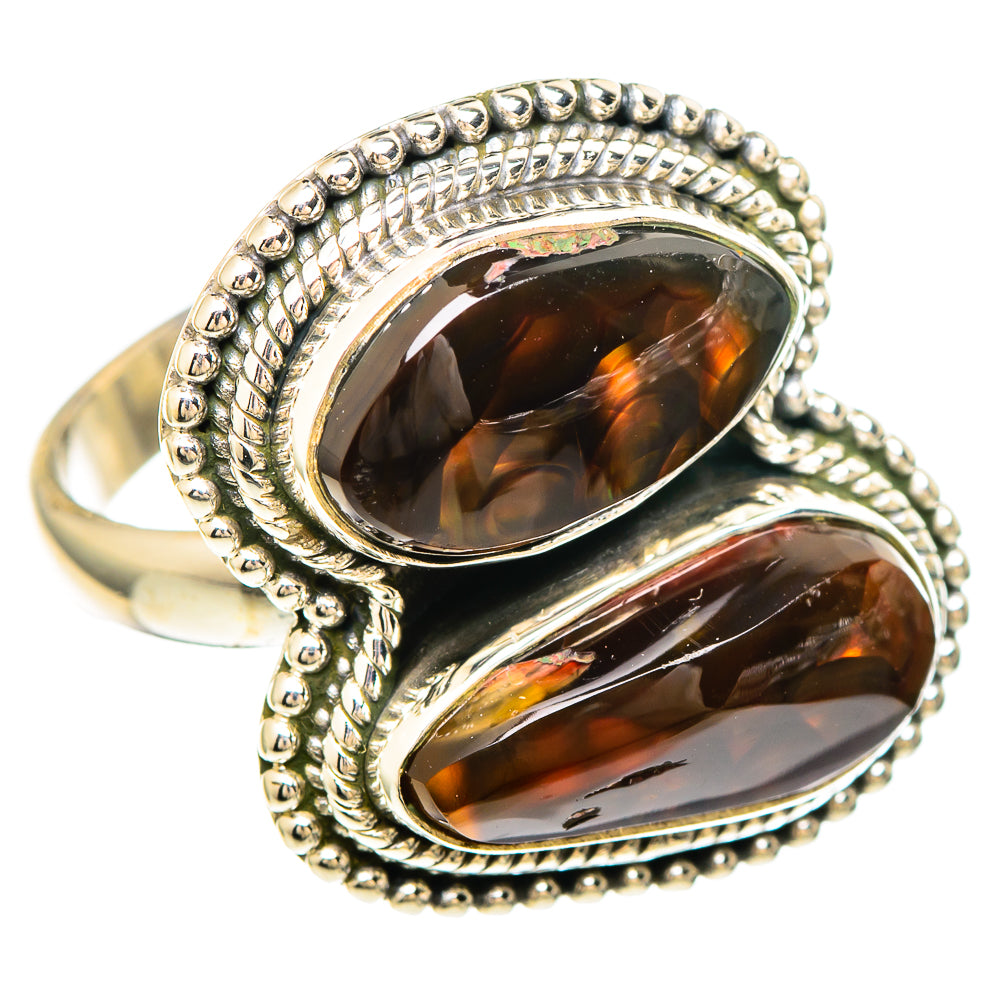 Mexican Fire Agate Rings handcrafted by Anasilvercos - RING99486