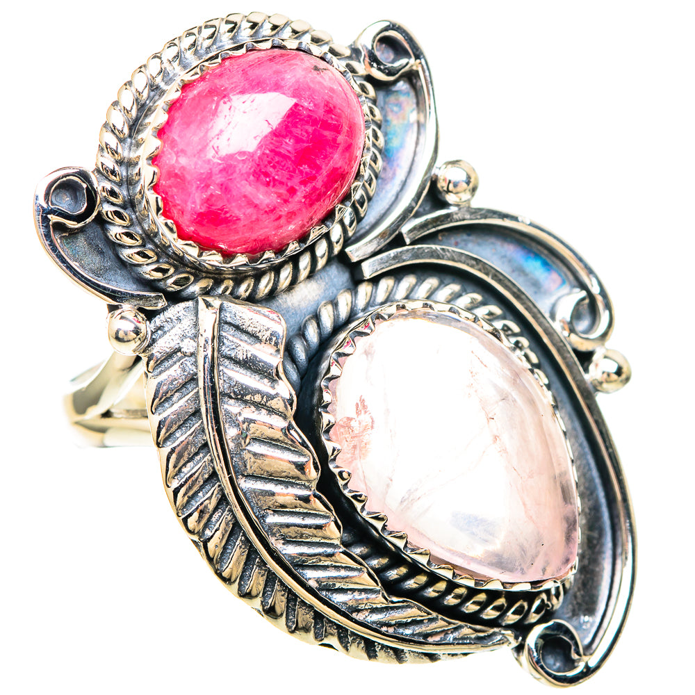 Rose Quartz Rings handcrafted by Anasilvercos - RING99498