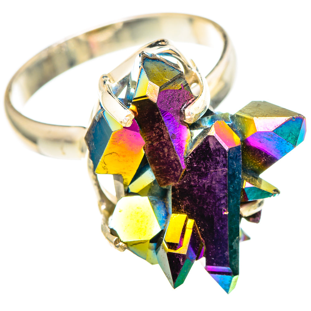 Titanium Sunshine Druzy Rings handcrafted by Anasilvercos - RING99507