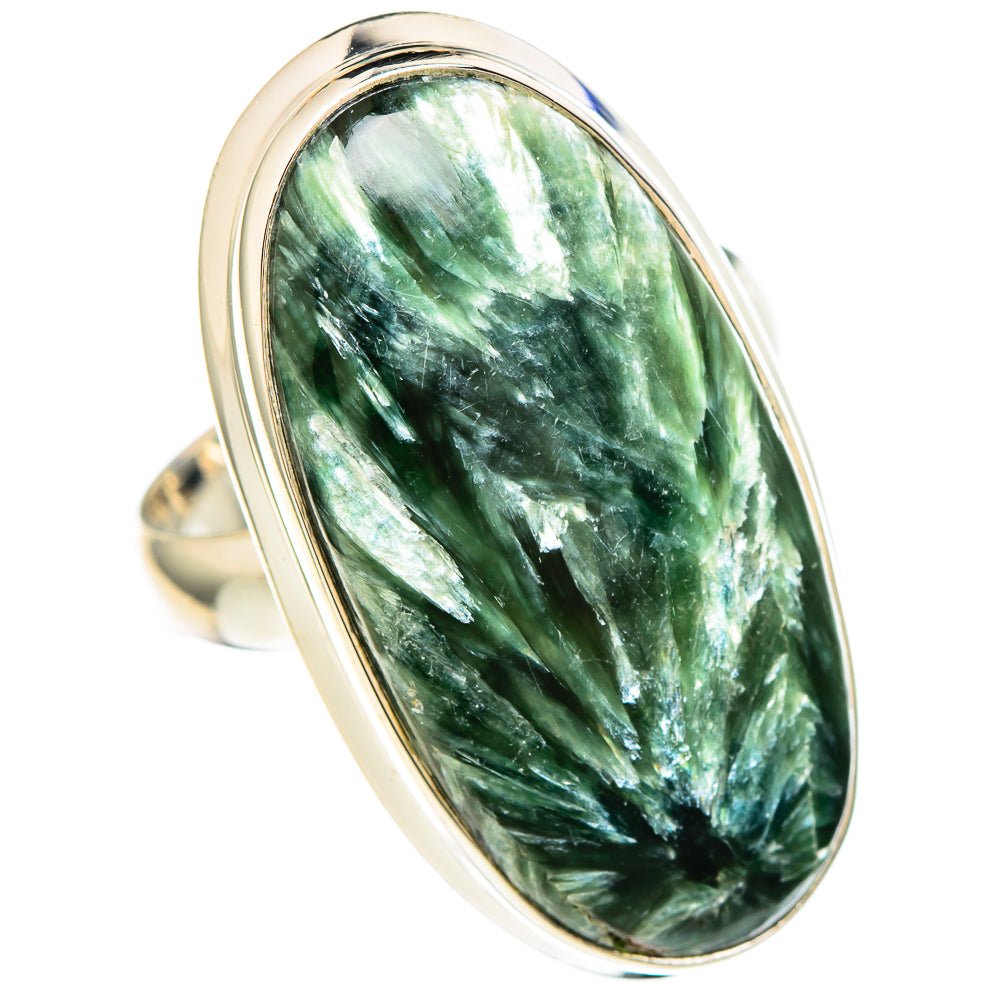 Seraphinite Rings handcrafted by Anasilvercos - RING99518