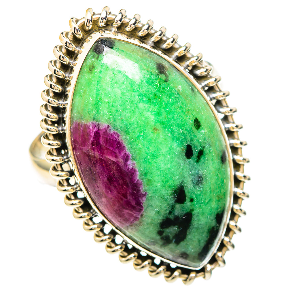 Ruby Zoisite Rings handcrafted by Anasilvercos - RING99520 - Photo 2