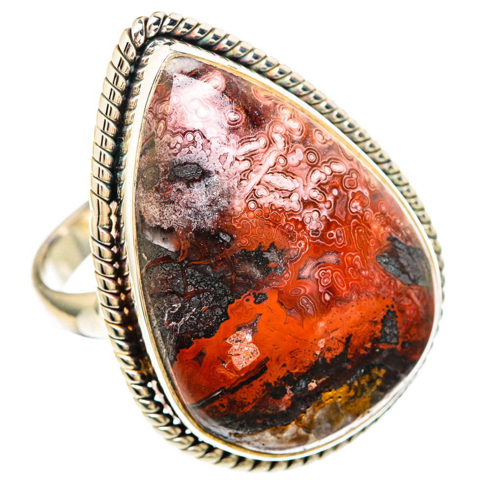 Crazy Lace Agate Rings handcrafted by Anasilvercos - RING99525 - Photo 2