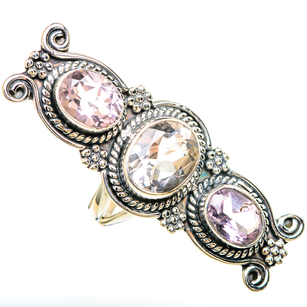 Kunzite Rings handcrafted by Anasilvercos - RING99533