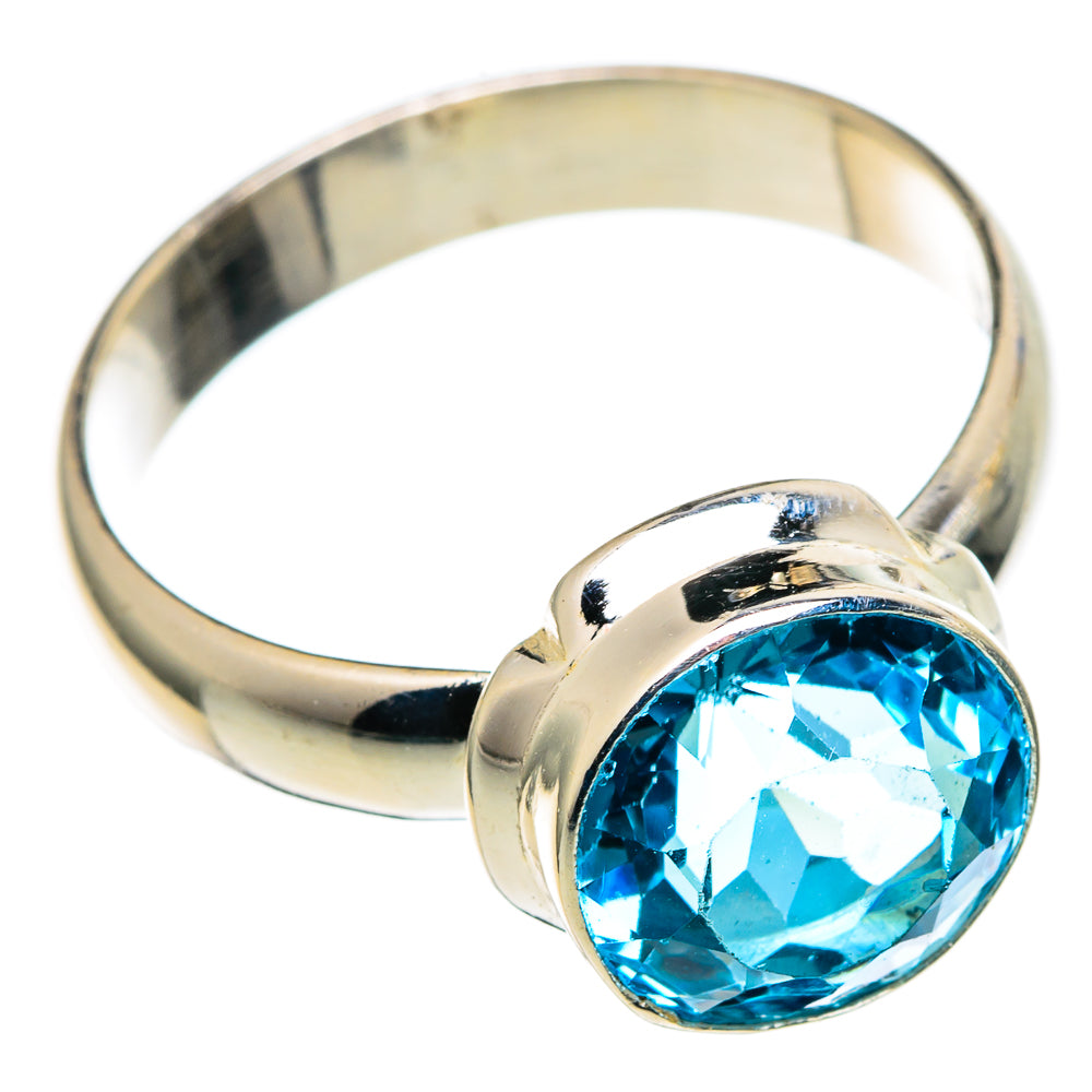 Blue Topaz Rings handcrafted by Anasilvercos - RING99557