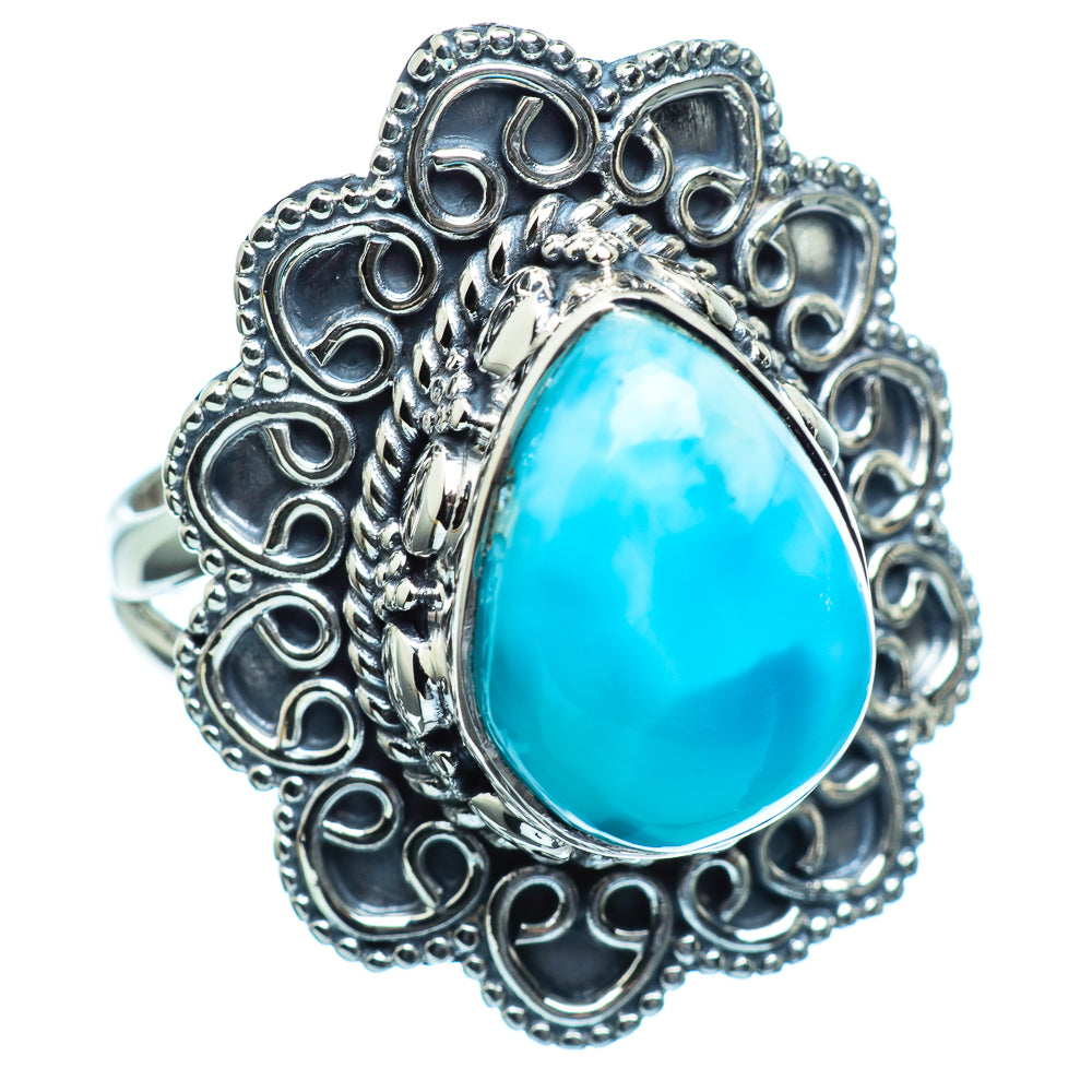 Larimar Rings handcrafted by Anasilvercos - RING995798