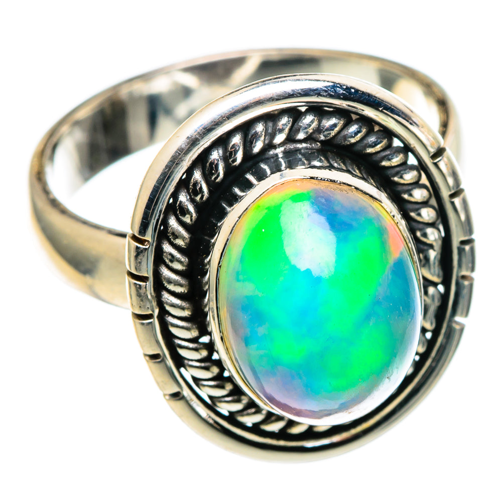 Ethiopian Opal Rings handcrafted by Anasilvercos - RING99591