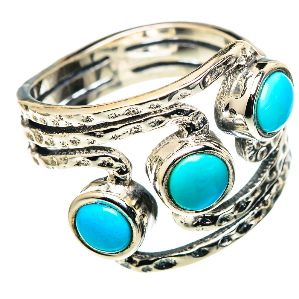 Sleeping Beauty Turquoise Rings handcrafted by Anasilvercos - RING99597