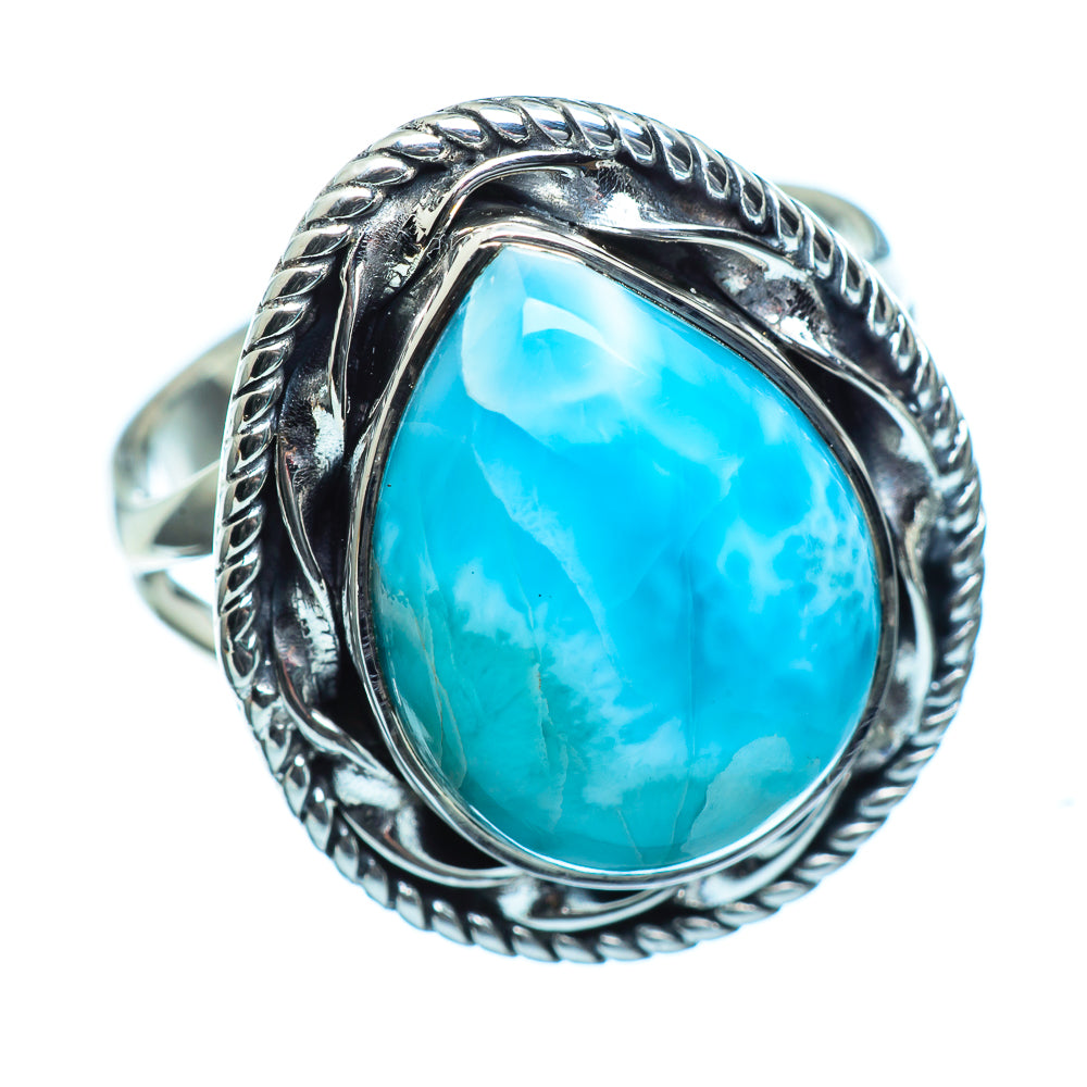 Larimar Rings handcrafted by Anasilvercos - RING996038