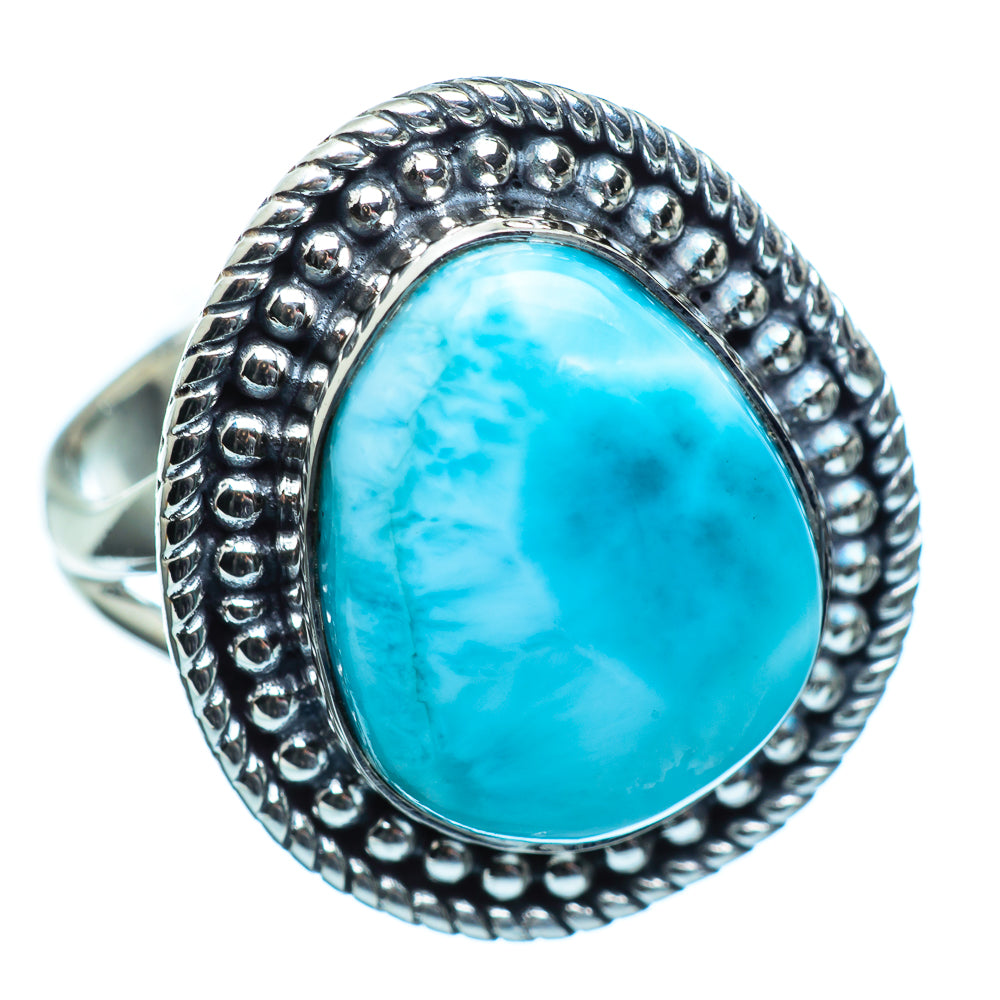 Larimar Rings handcrafted by Anasilvercos - RING996043