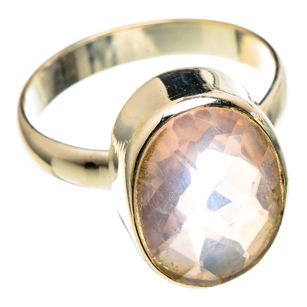 Rose Quartz Rings handcrafted by Anasilvercos - RING99609