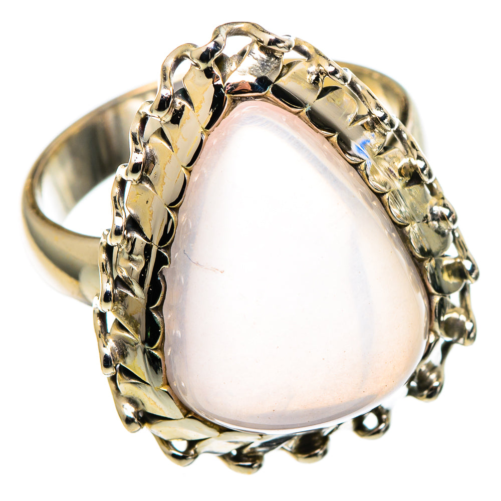 Rose Quartz Rings handcrafted by Anasilvercos - RING99610