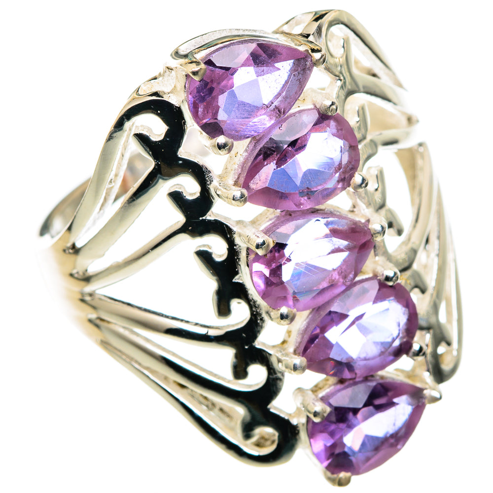 Color Change Alexandrite (lab.) Rings handcrafted by Anasilvercos - RING99614