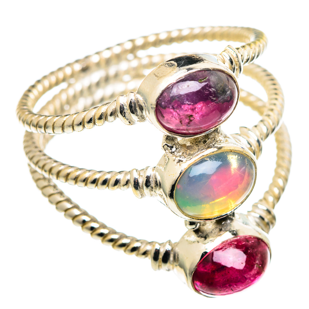 Ethiopian Opal Rings handcrafted by Anasilvercos - RING99631