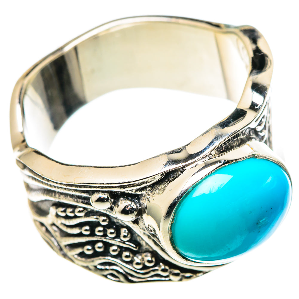 Sleeping Beauty Turquoise Rings handcrafted by Anasilvercos - RING99634