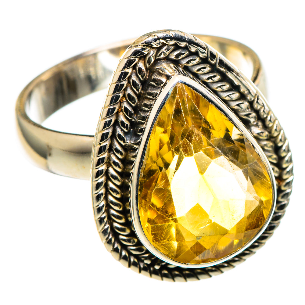 Citrine Rings handcrafted by Anasilvercos - RING99647