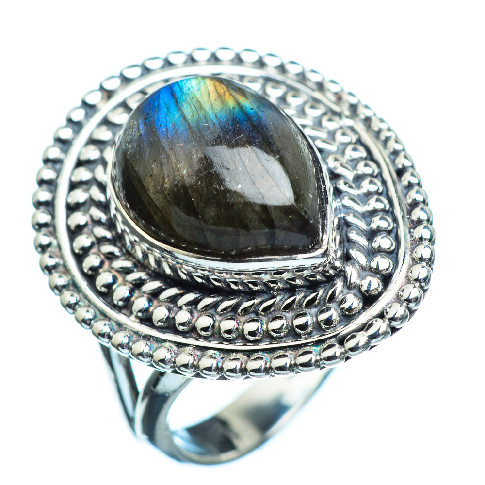 Labradorite Rings handcrafted by Anasilvercos - RING996524