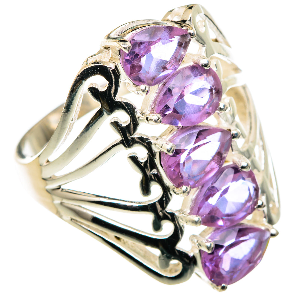 Color Change Alexandrite (lab.) Rings handcrafted by Anasilvercos - RING99656