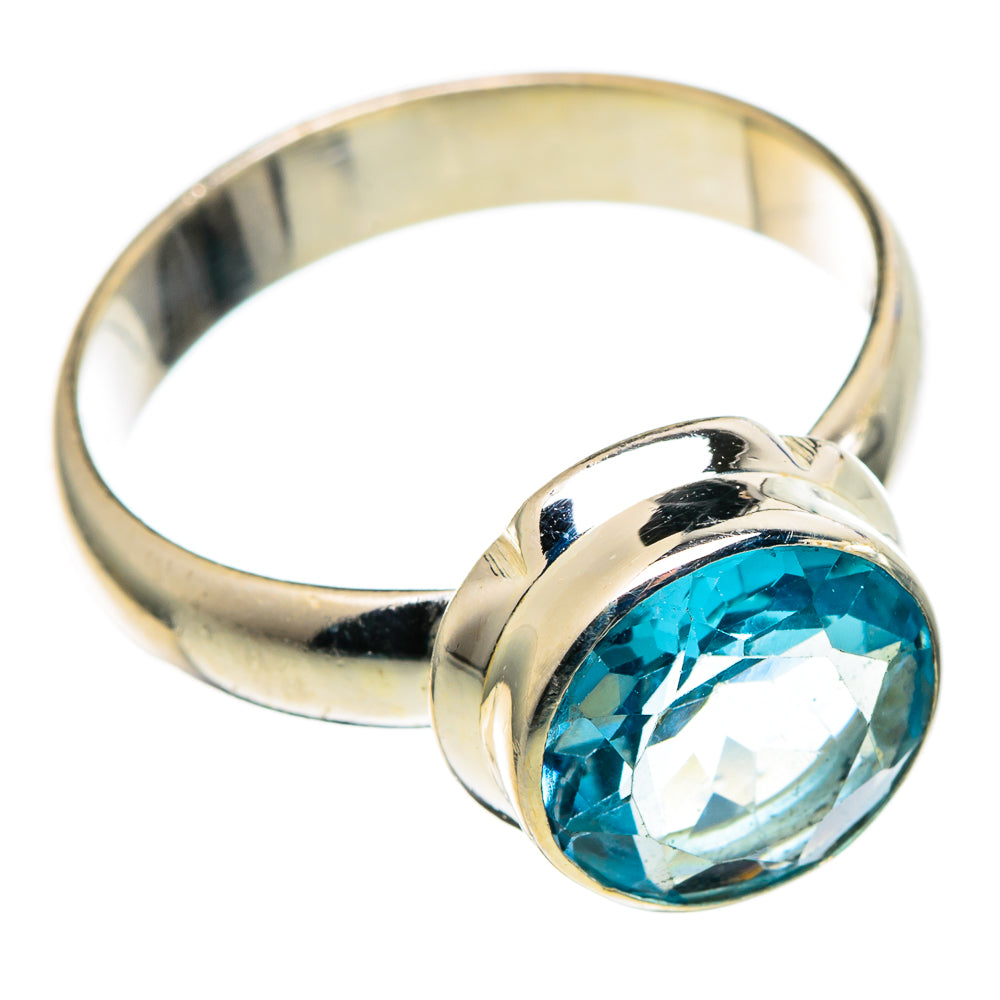 Blue Topaz Rings handcrafted by Anasilvercos - RING99675