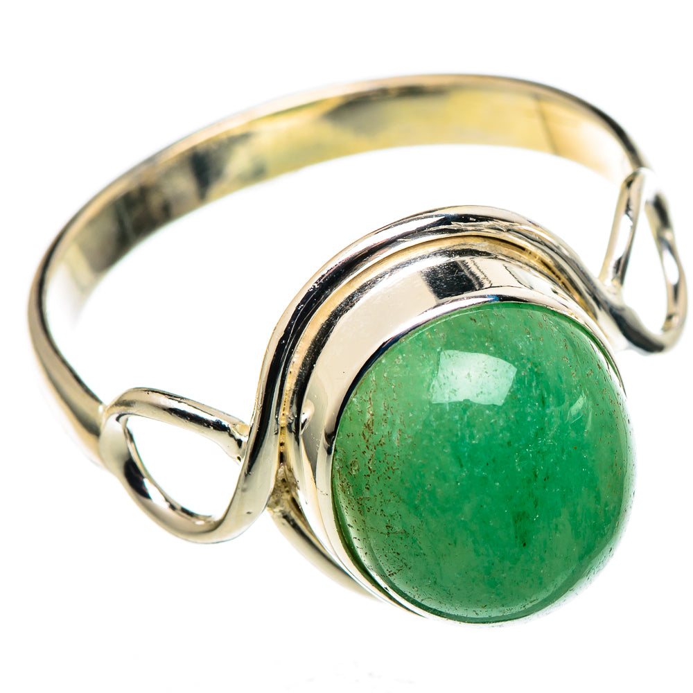 Green Aventurine Rings handcrafted by Anasilvercos - RING99678