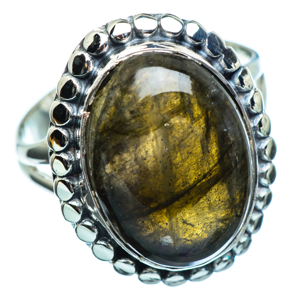 Labradorite Rings handcrafted by Anasilvercos - RING996849