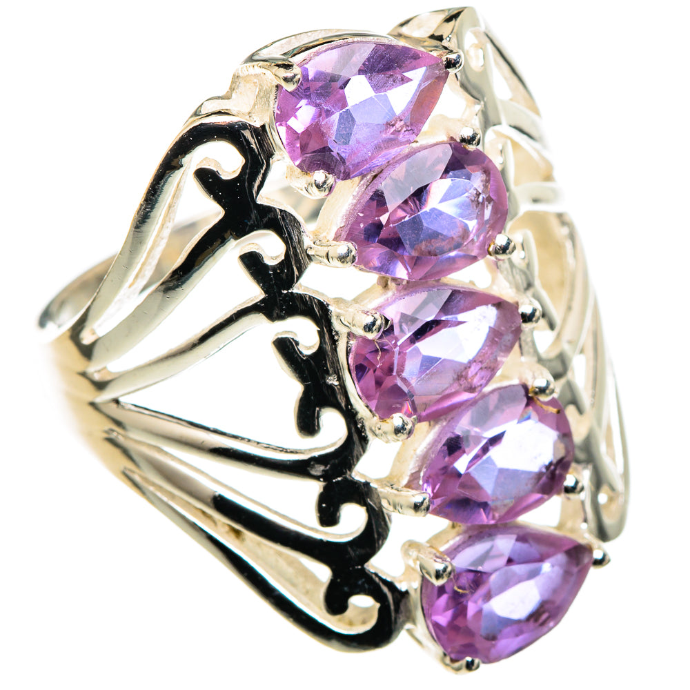 Color Change Alexandrite (lab.) Rings handcrafted by Anasilvercos - RING99693