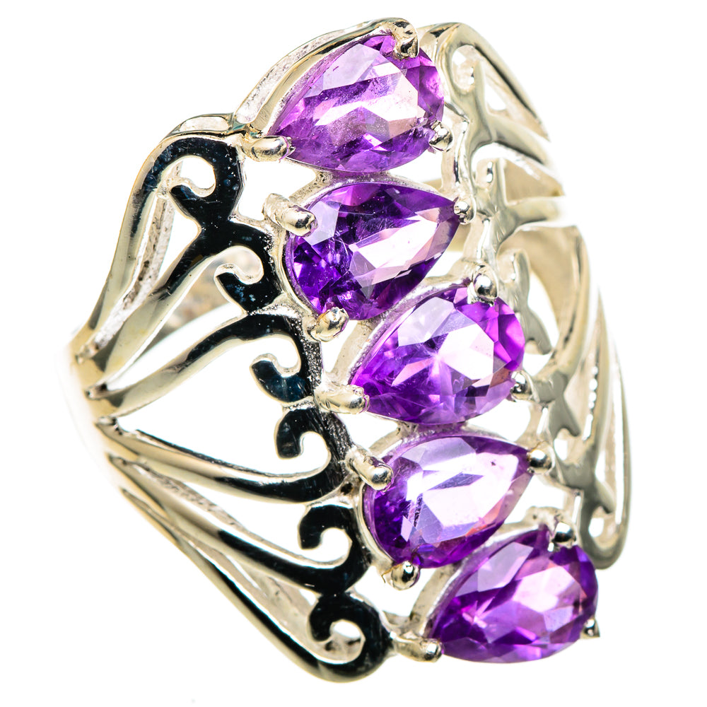 Amethyst Rings handcrafted by Anasilvercos - RING99702