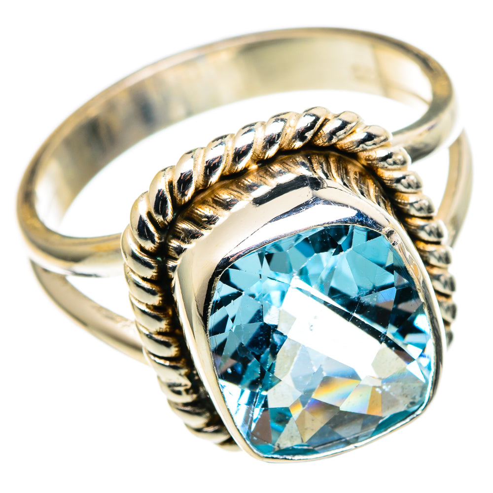 Blue Topaz Rings handcrafted by Anasilvercos - RING99716
