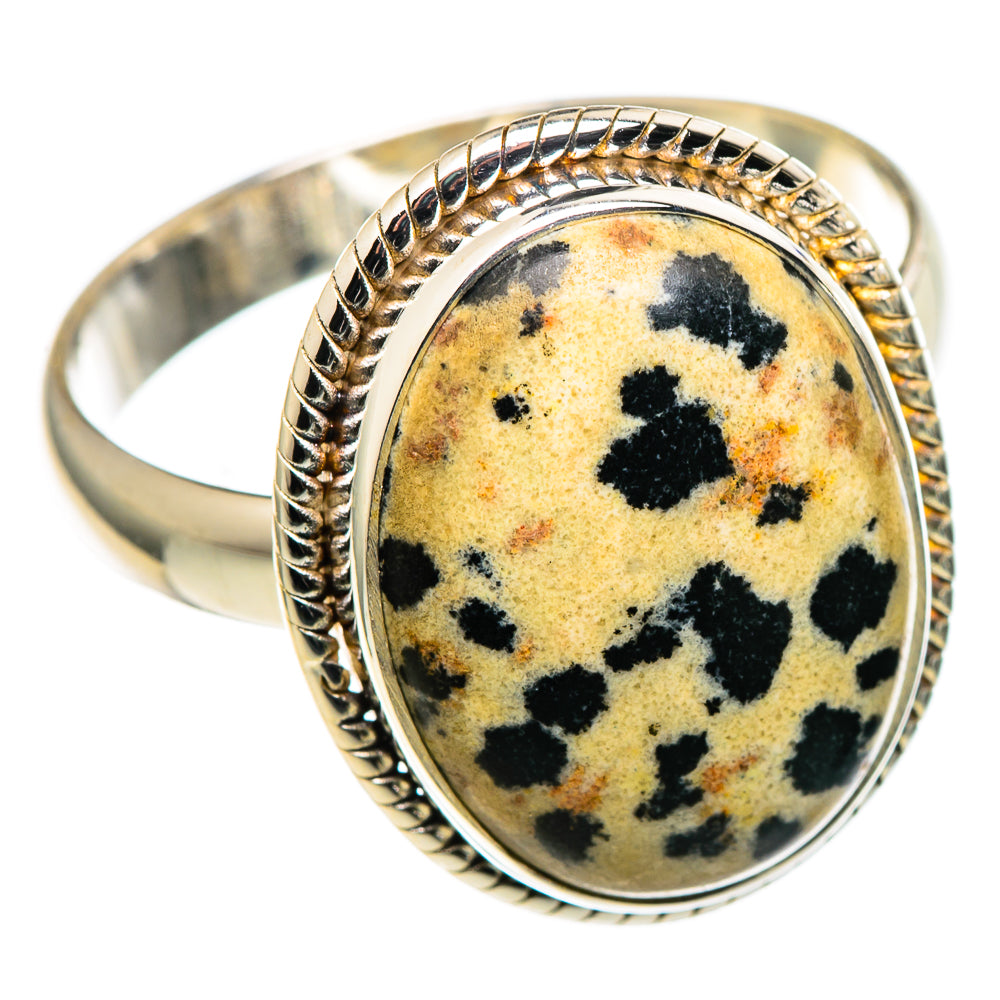Dalmatian Jasper Rings handcrafted by Anasilvercos - RING99722 - Photo 2