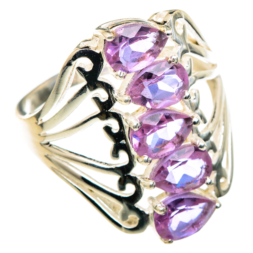 Color Change Alexandrite (lab.) Rings handcrafted by Anasilvercos - RING99734