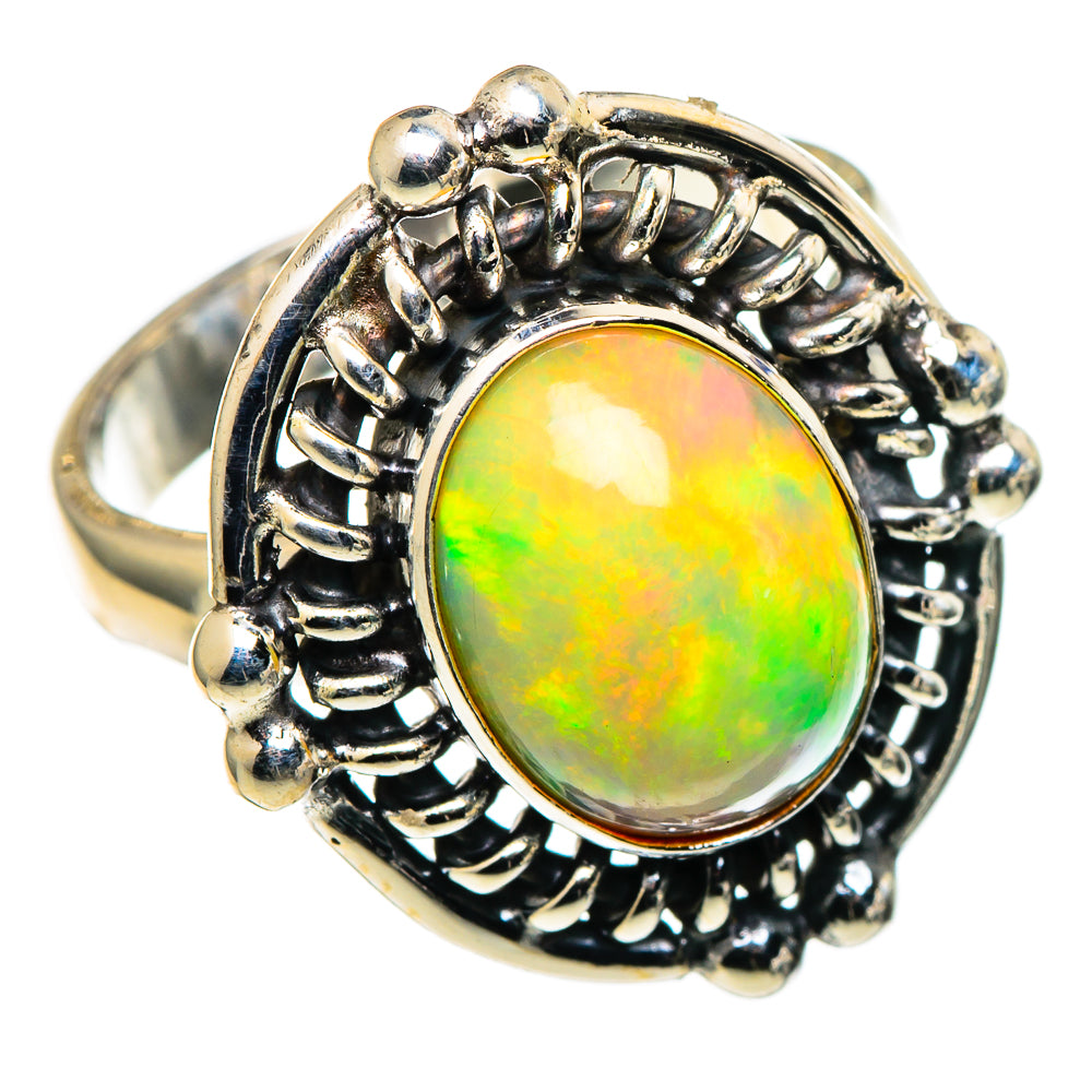 Ethiopian Opal Rings handcrafted by Anasilvercos - RING99749