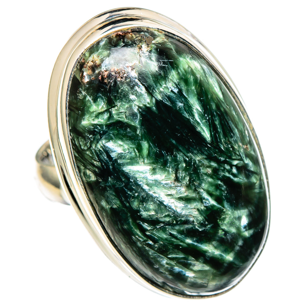Seraphinite Rings handcrafted by Anasilvercos - RING99760 - Photo 2