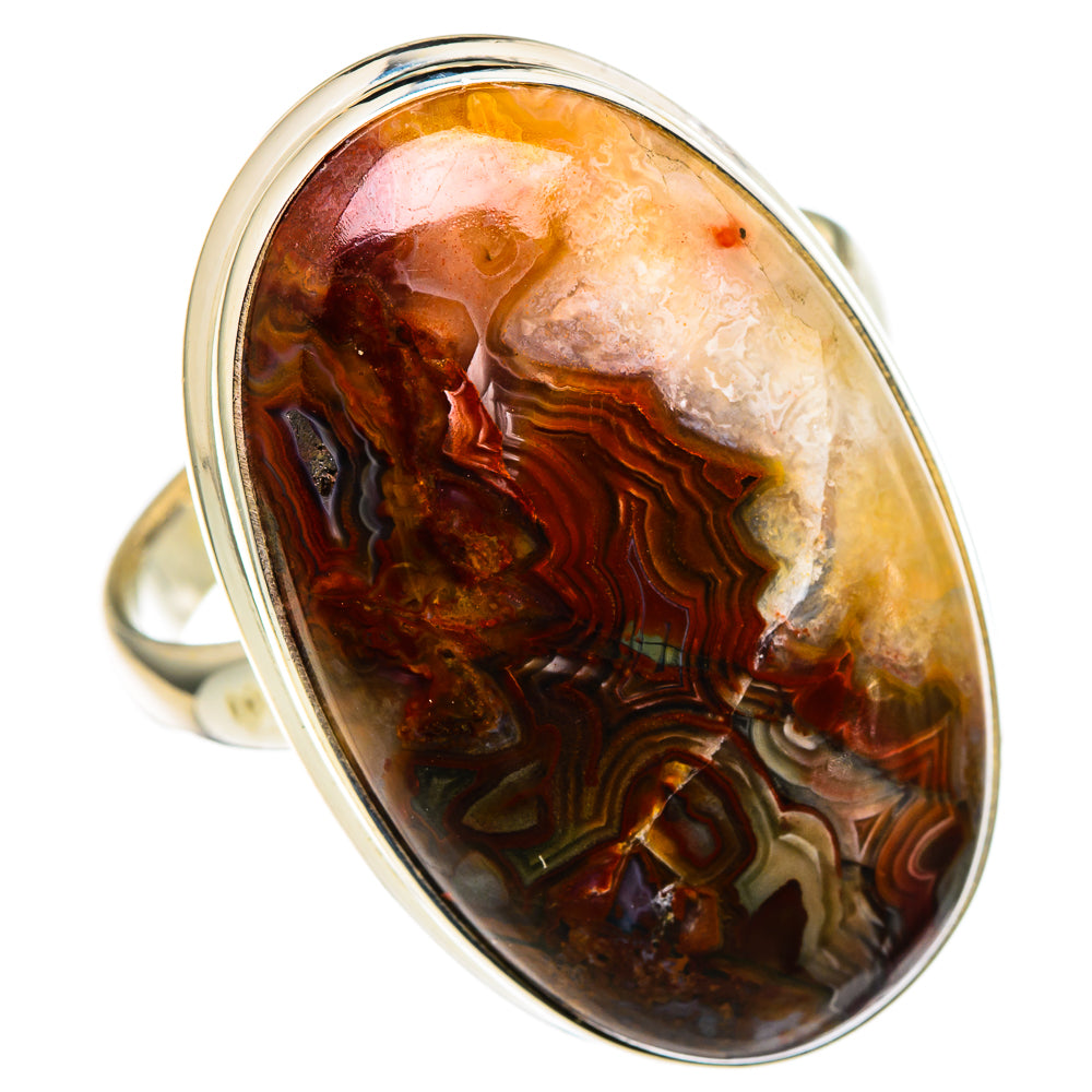Crazy Lace Agate Rings handcrafted by Anasilvercos - RING99772