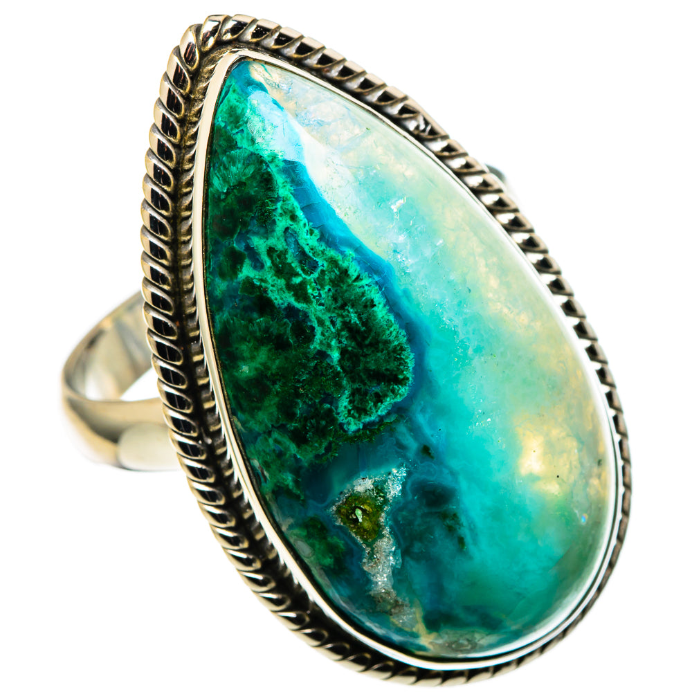 Chrysocolla Rings handcrafted by Anasilvercos - RING99793