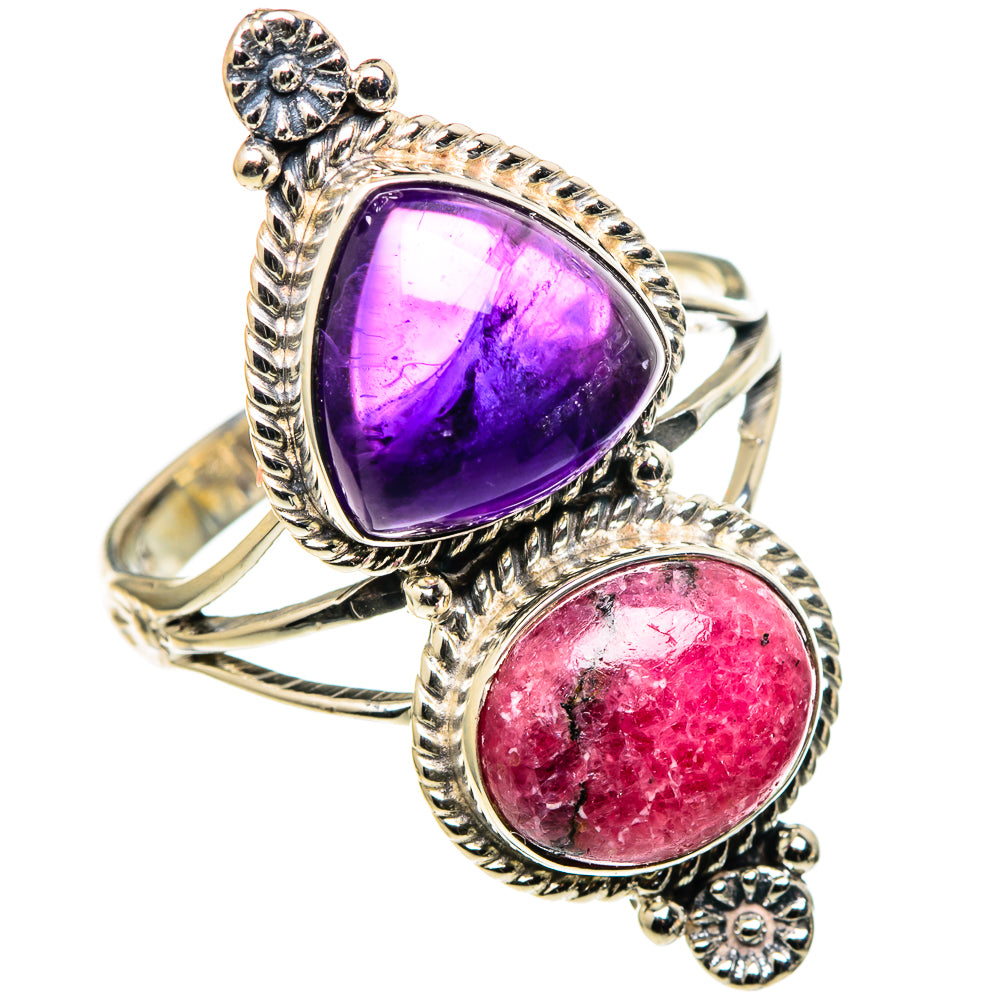 Rhodonite Rings handcrafted by Anasilvercos - RING99794