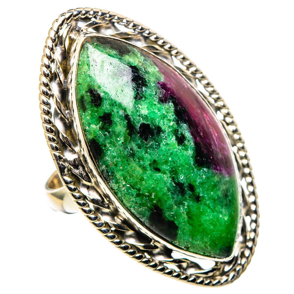 Ruby Zoisite Rings handcrafted by Anasilvercos - RING99805