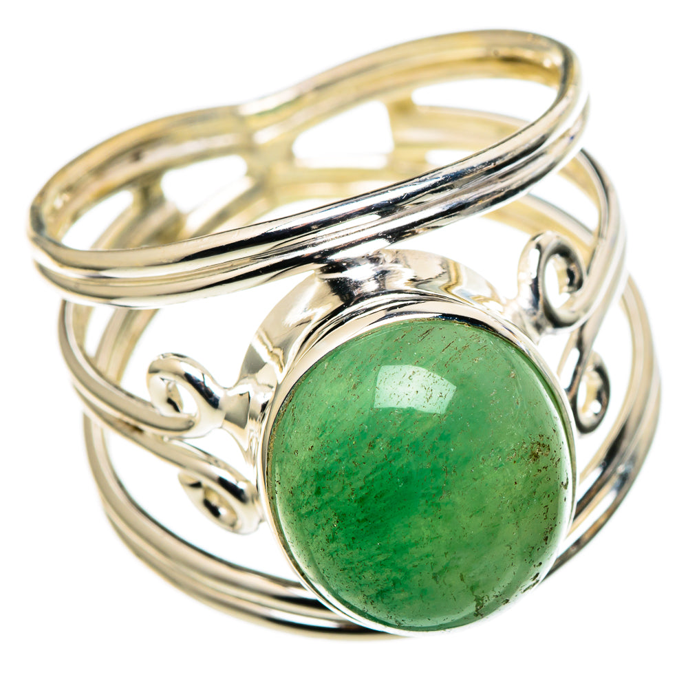 Green Aventurine Rings handcrafted by Anasilvercos - RING99809