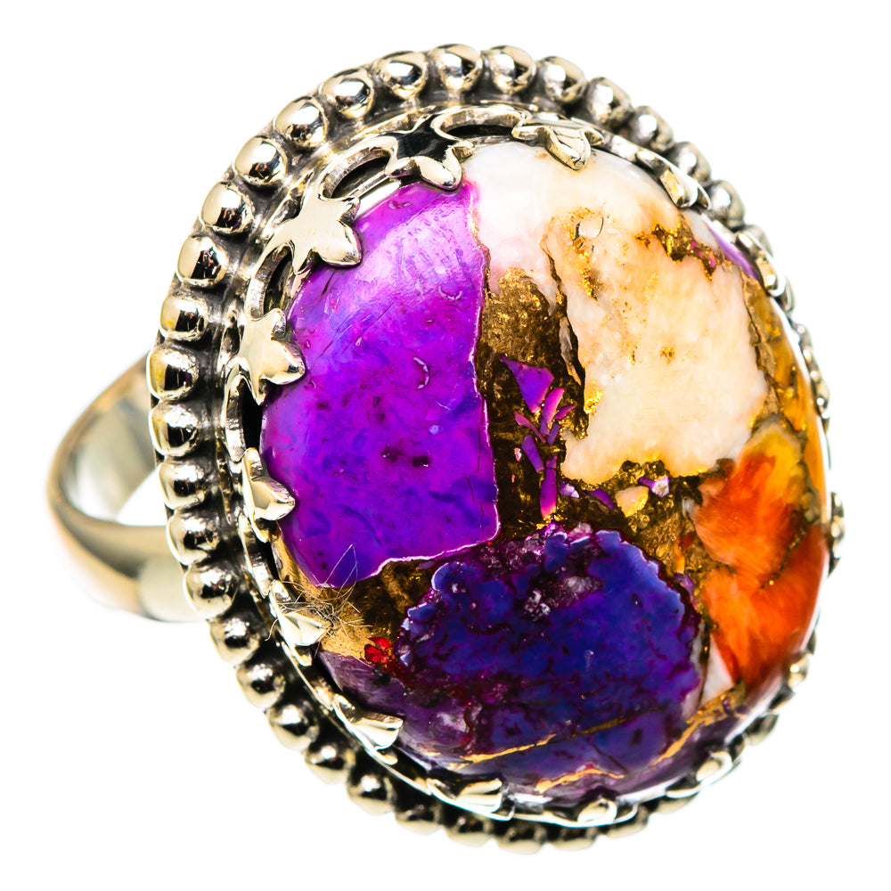 Spiny Oyster Turquoise Rings handcrafted by Anasilvercos - RING99828