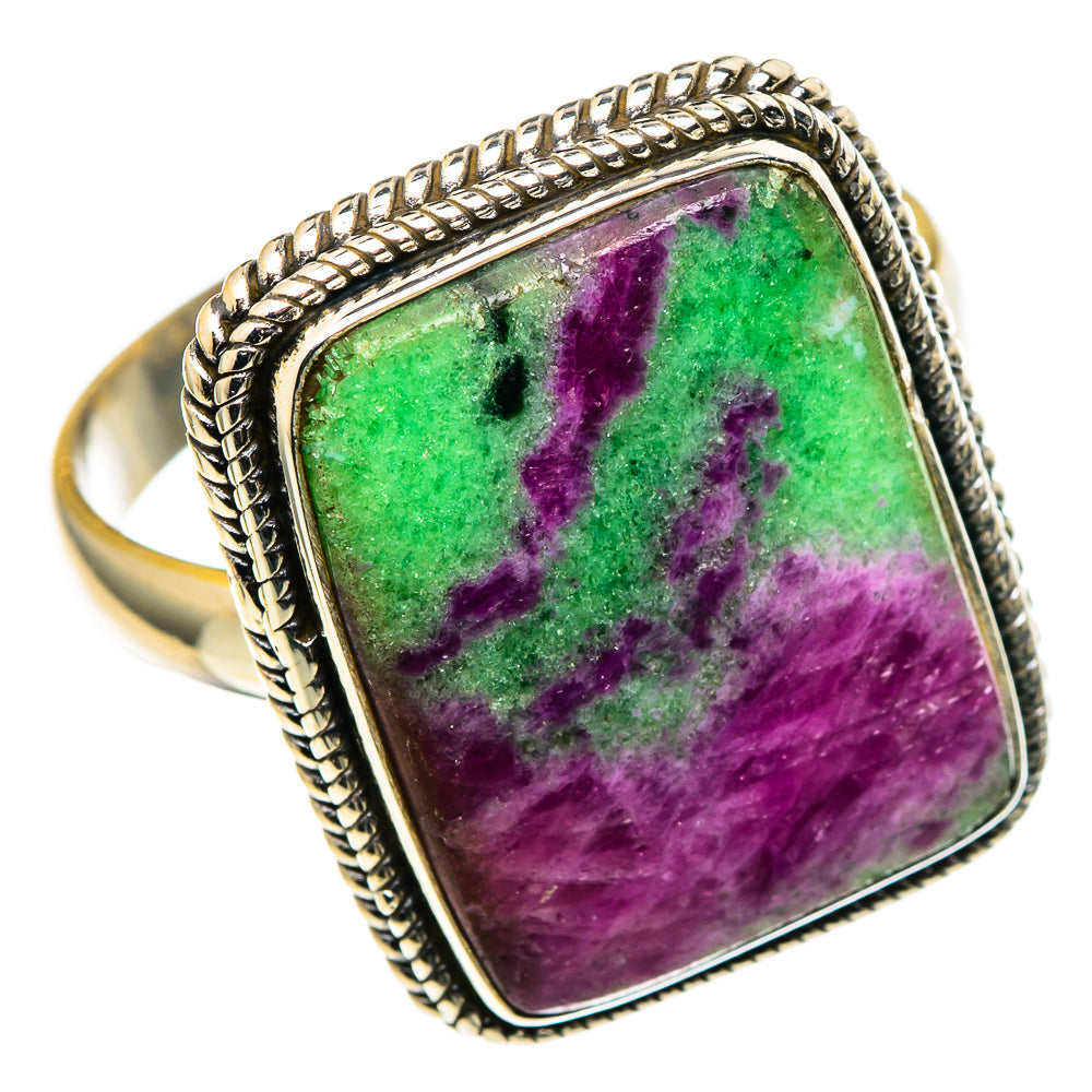 Ruby Zoisite Rings handcrafted by Anasilvercos - RING99842